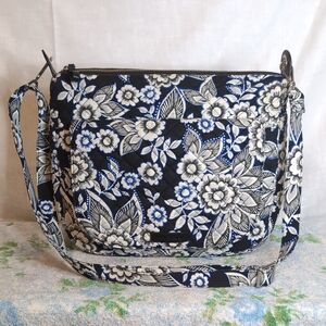 Vera Bradley Hipster Crossbody Purse "Snow Lotus"
